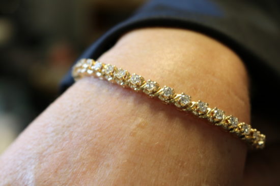 Tennis Engagement Bracelet Moissanite and Natural Diamond Bracelet |  Engagement bracelet, Tennis bracelet diamond, Diamond